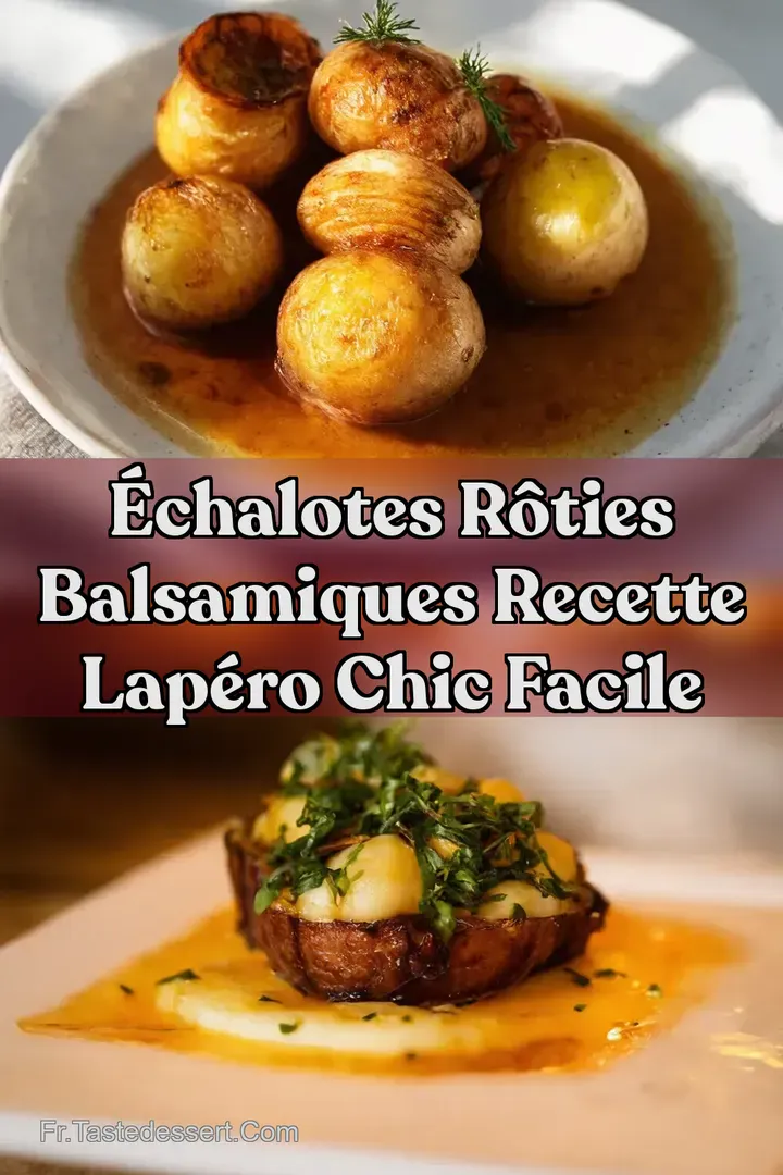 &Eacute;chalotes R&ocirc;ties Balsamiques Recette LAp&eacute;ro Chic Facile