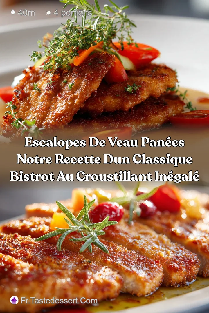 Escalopes de veau pan&eacute;es Notre recette dun classique bistrot au croustillant in&eacute;gal&eacute;
