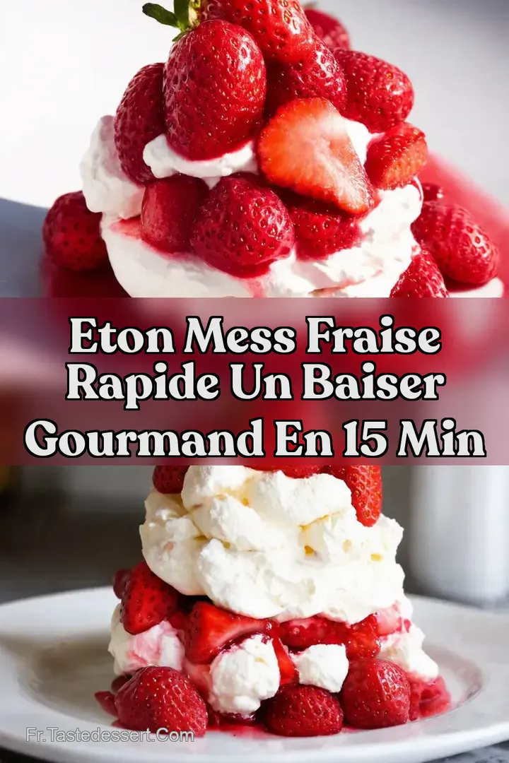 Eton Mess Fraise Rapide Un Baiser Gourmand en 15 Min
