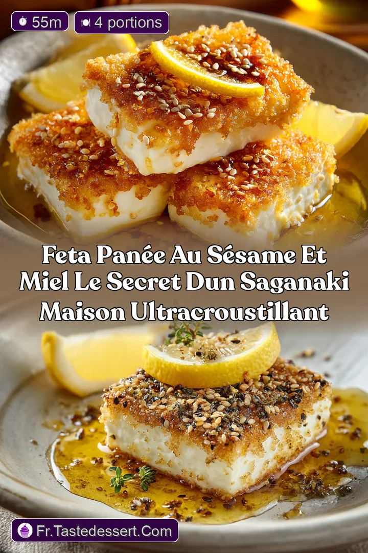 Feta Pan&eacute;e au S&eacute;same et Miel Le secret dun Saganaki maison ultracroustillant