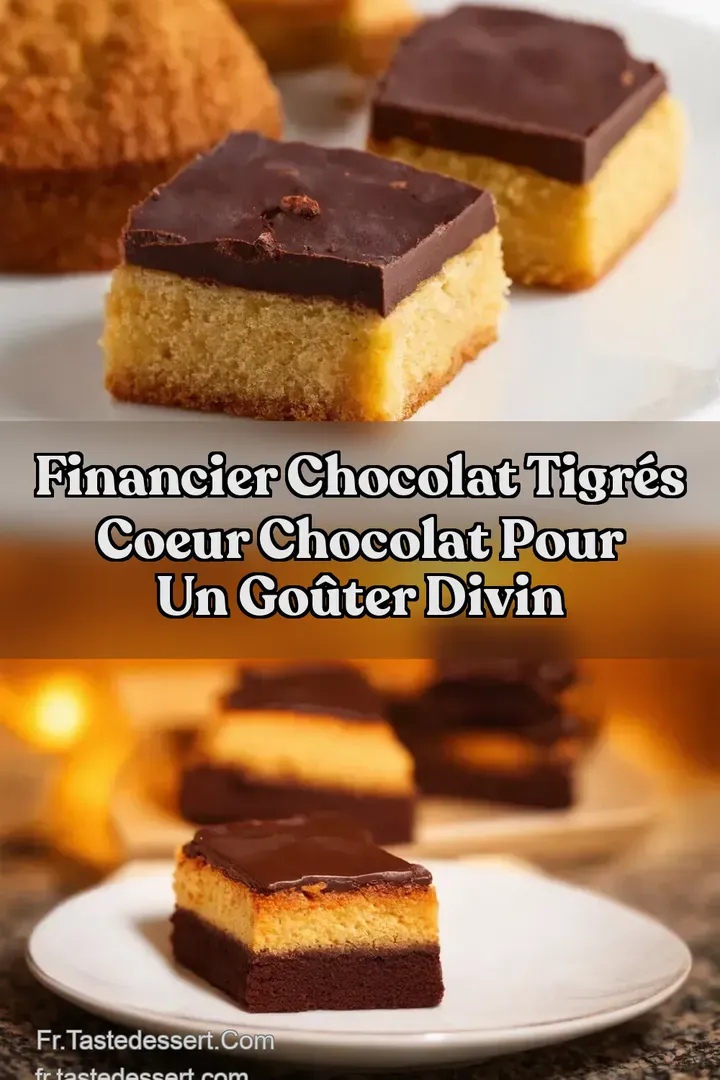 Financier Chocolat Tigr&eacute;s Coeur Chocolat pour un Go&ucirc;ter Divin