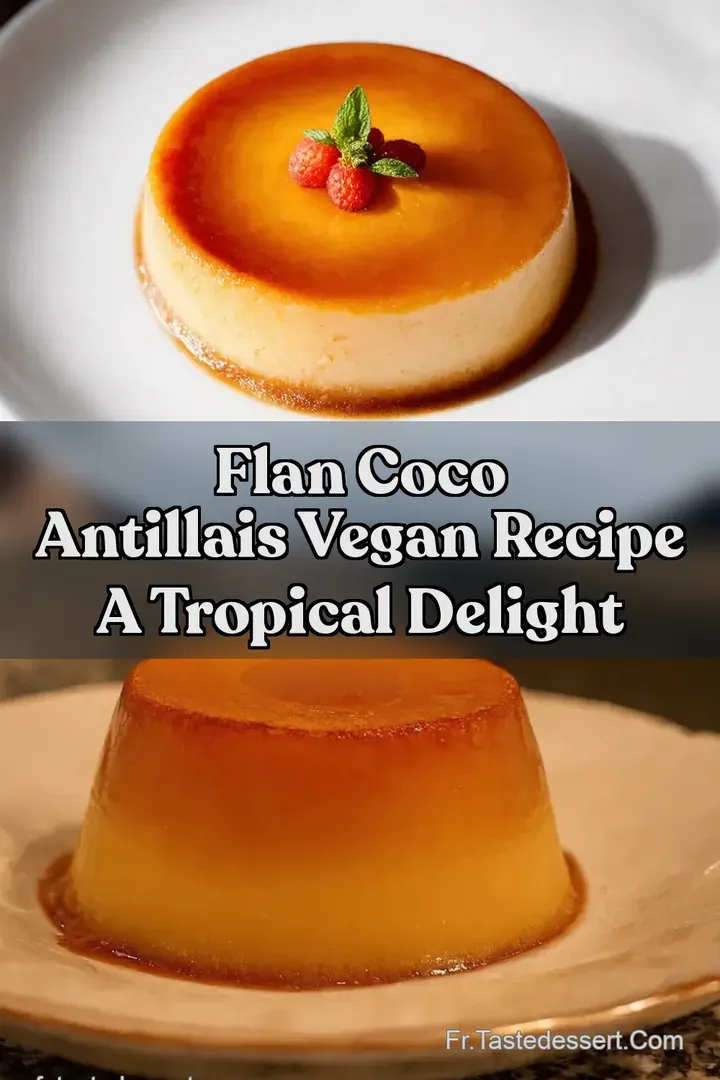 Flan coco Antillais Vegan Recipe A Tropical Delight