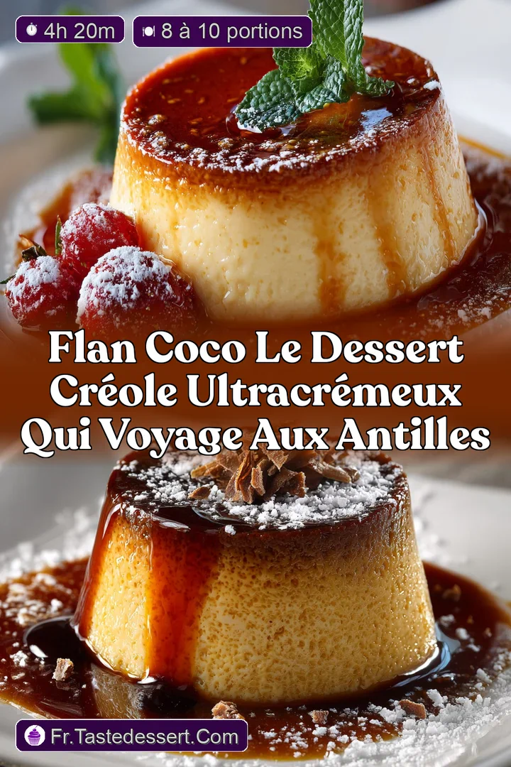 Flan coco Le dessert cr&eacute;ole ultracr&eacute;meux qui voyage aux Antilles