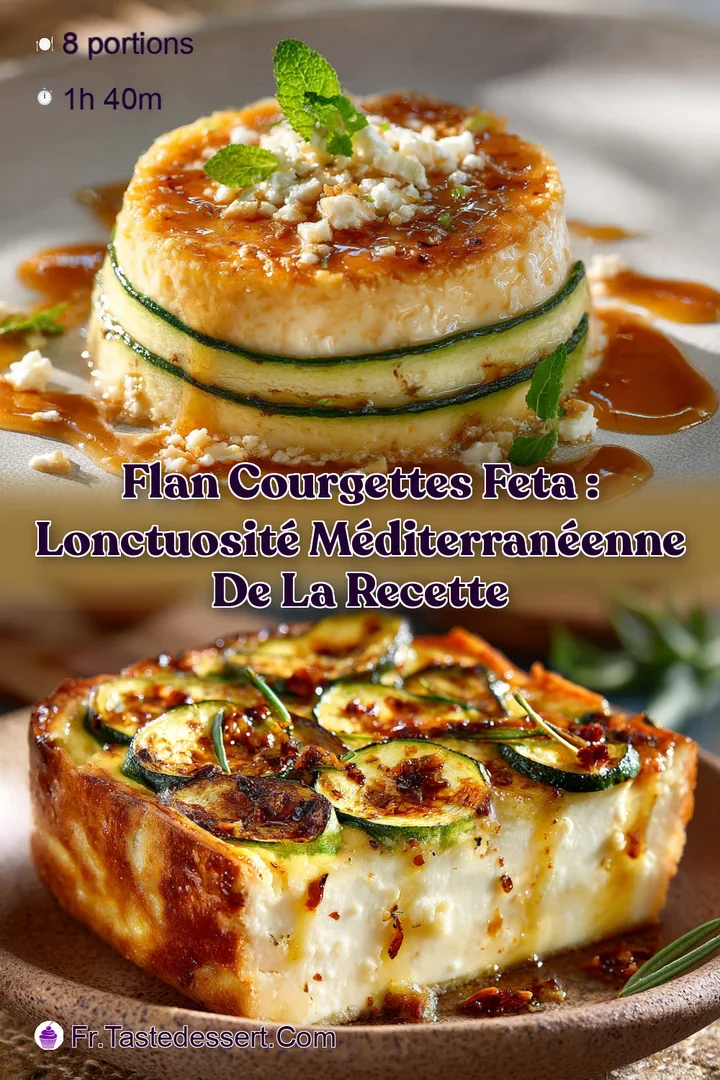 Flan Courgettes Feta : LOnctuosit&eacute; M&eacute;diterran&eacute;enne de la Recette