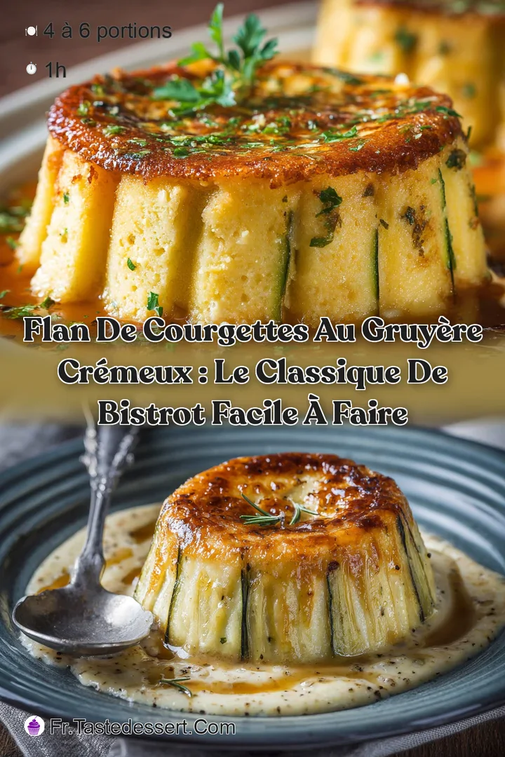 Flan de courgettes au gruy&egrave;re cr&eacute;meux : le classique de bistrot facile &agrave; faire