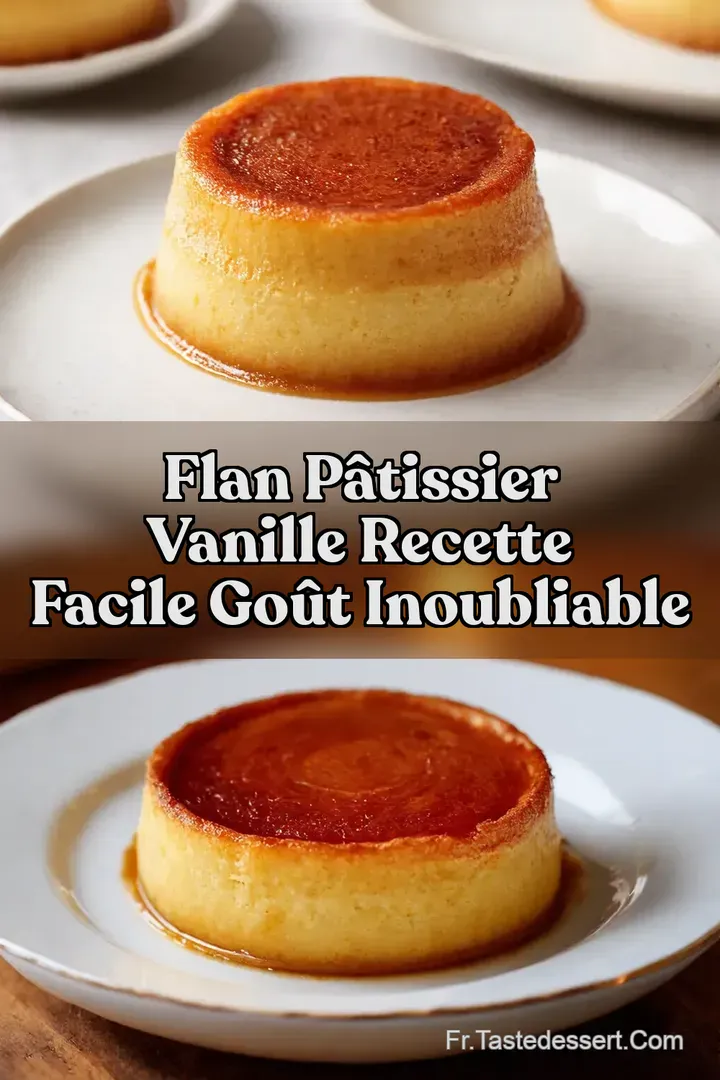 Flan P&acirc;tissier Vanille Recette Facile Go&ucirc;t Inoubliable