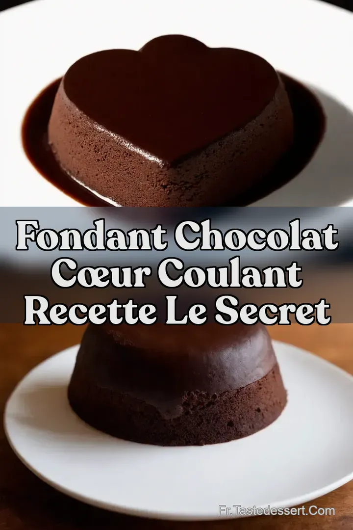 Fondant Chocolat C&oelig;ur Coulant Recette Le Secret