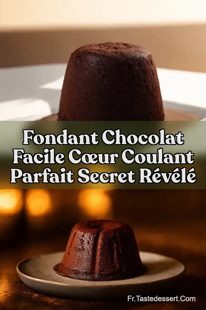 Fondant Chocolat Facile C&oelig;ur Coulant Parfait Secret R&eacute;v&eacute;l&eacute;