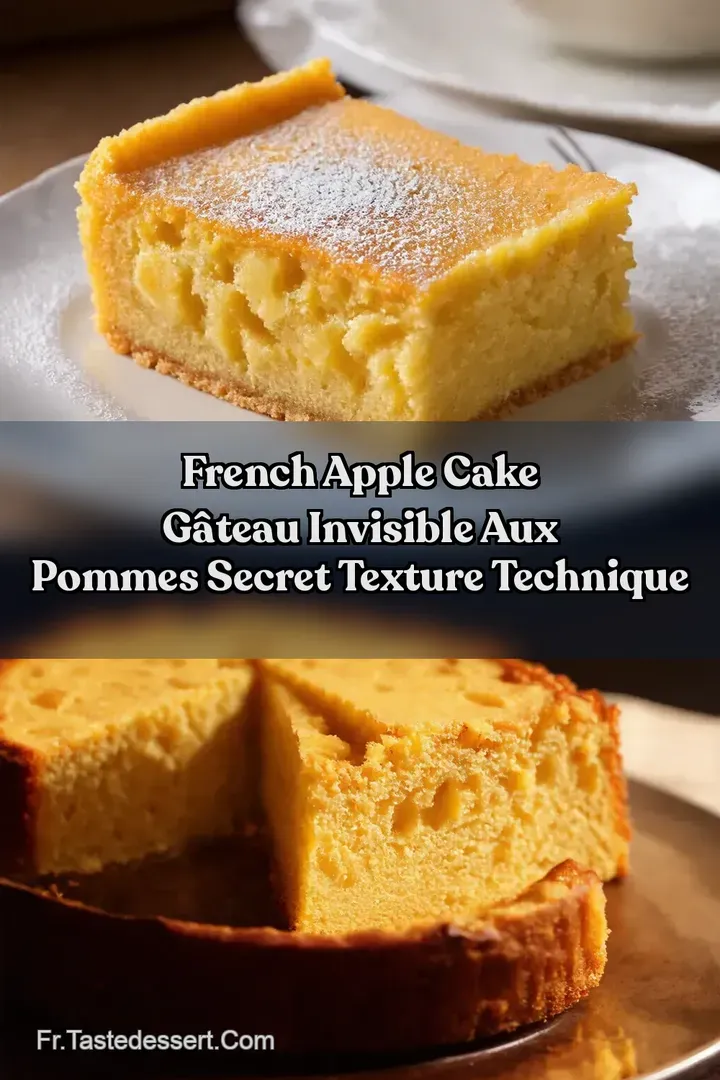 French Apple Cake G&acirc;teau invisible aux pommes Secret Texture Technique