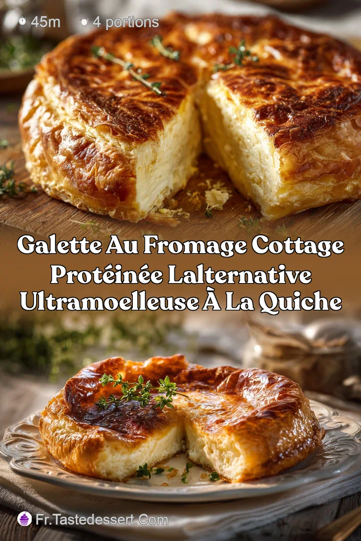 Galette au Fromage Cottage Prot&eacute;in&eacute;e Lalternative ultramoelleuse &agrave; la quiche