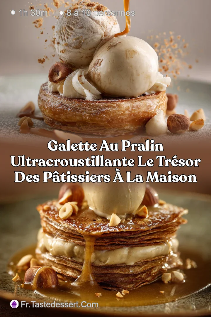 Galette au pralin ultracroustillante Le tr&eacute;sor des p&acirc;tissiers &agrave; la maison