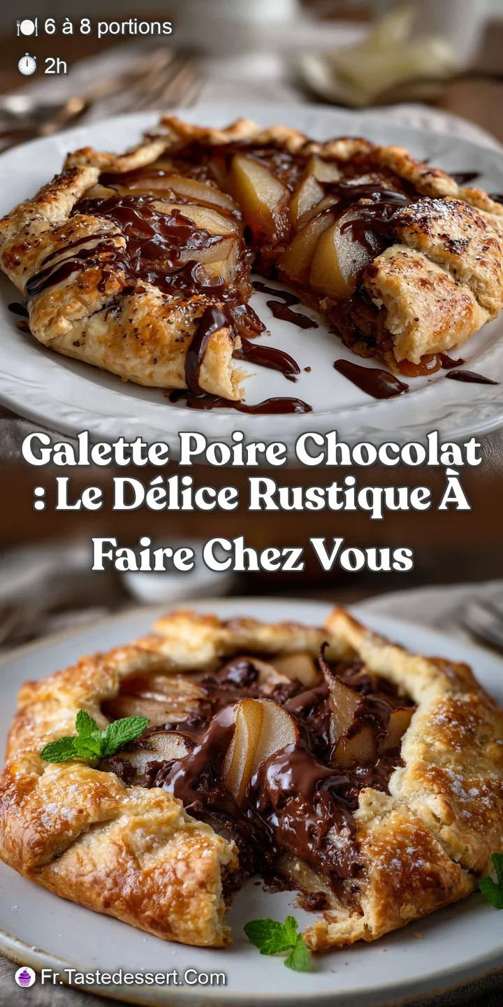 Galette Poire Chocolat : Le D&eacute;lice Rustique &agrave; Faire Chez Vous