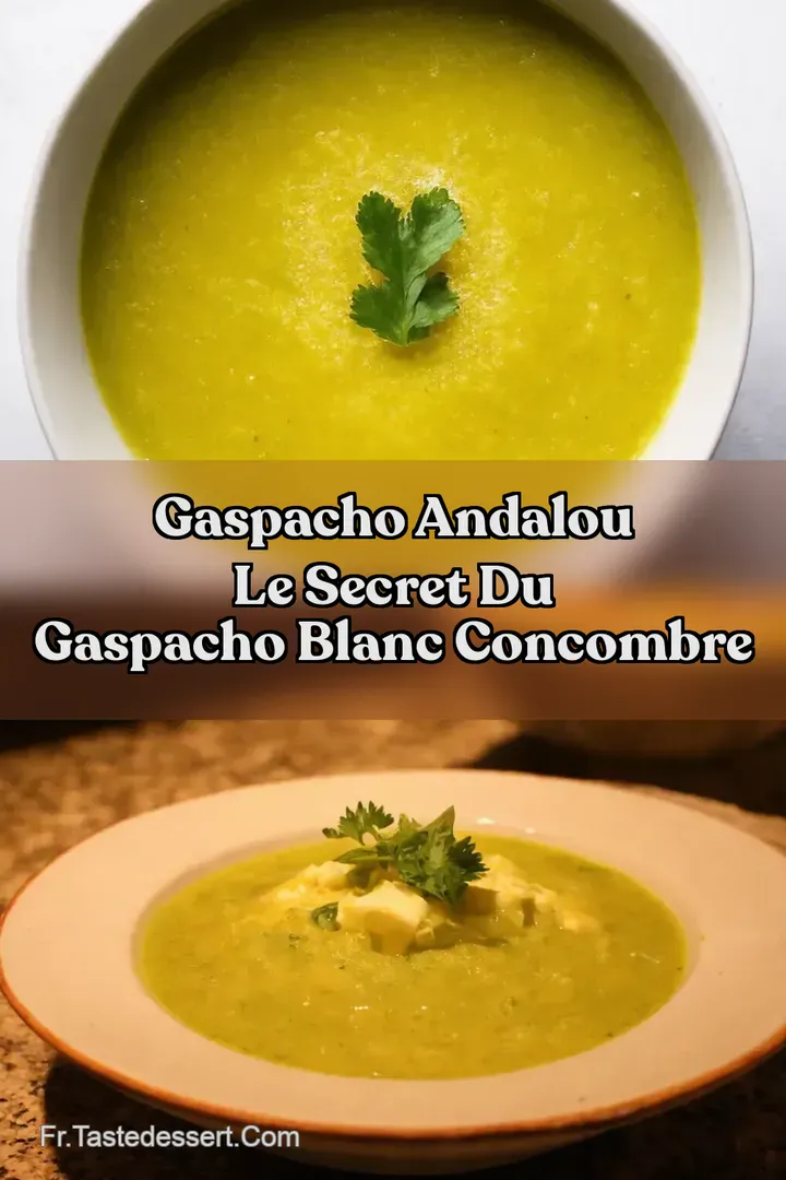 Gaspacho Andalou Le Secret du Gaspacho Blanc Concombre