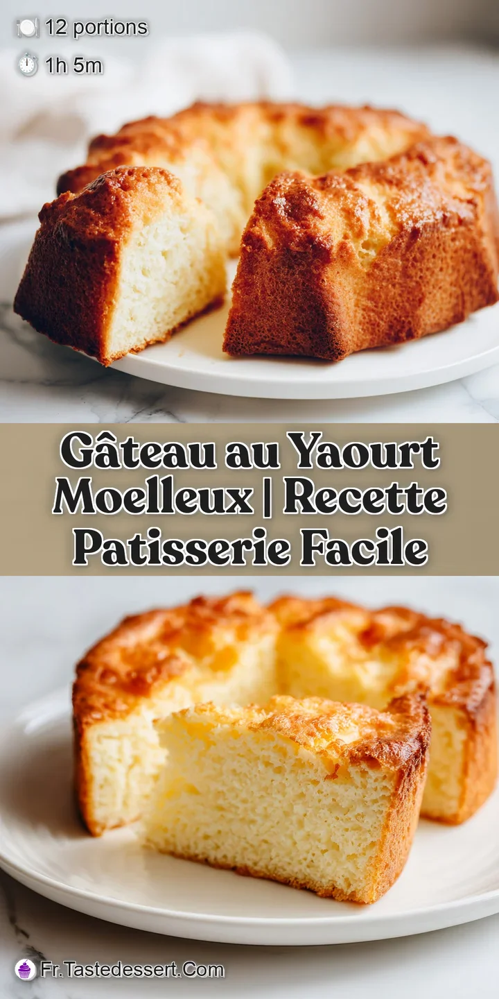 Close-up of the soft, airy interior of a baked yogurt cake, showcasing its delicate texture.