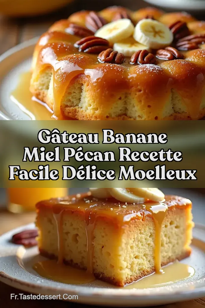 G&acirc;teau Banane Miel P&eacute;can Recette Facile D&eacute;lice Moelleux