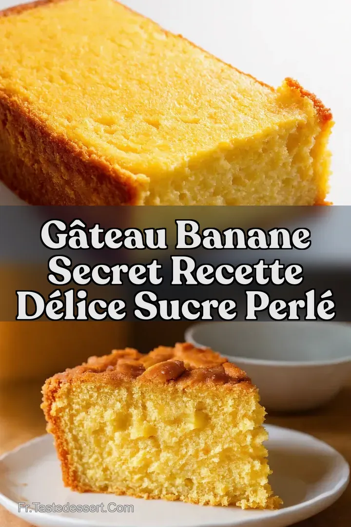 G&acirc;teau Banane Secret Recette D&eacute;lice Sucre Perl&eacute;