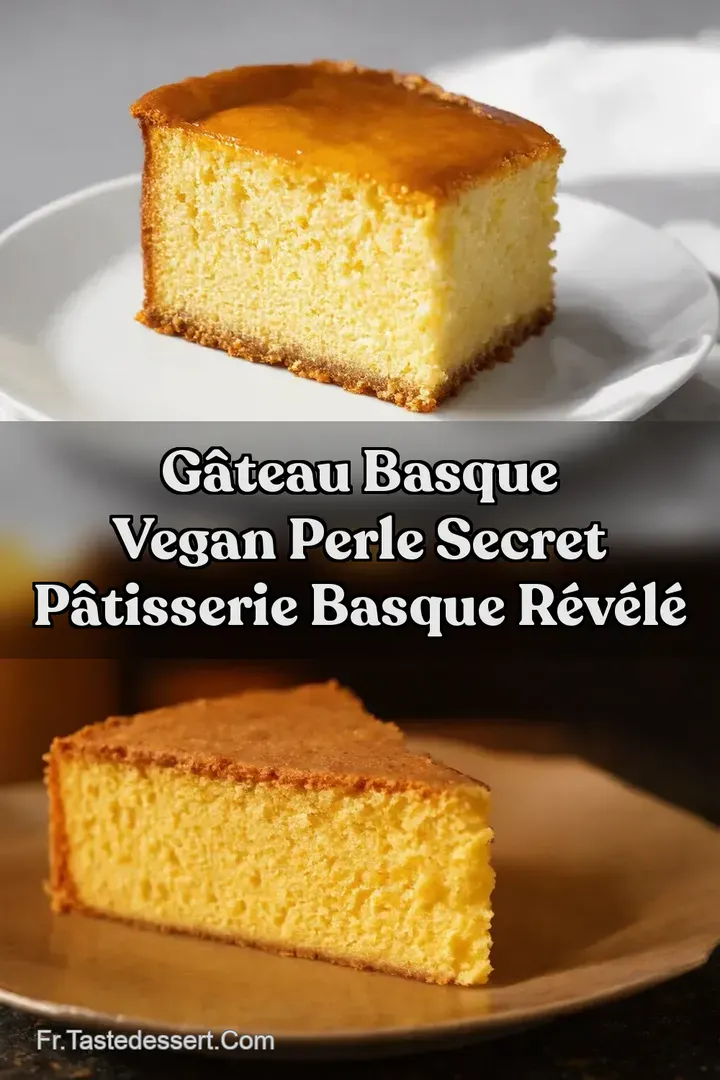 G&acirc;teau Basque Vegan Perle Secret P&acirc;tisserie Basque R&eacute;v&eacute;l&eacute;