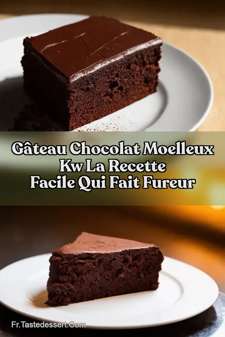 G&acirc;teau Chocolat Moelleux kw La Recette Facile Qui Fait Fureur