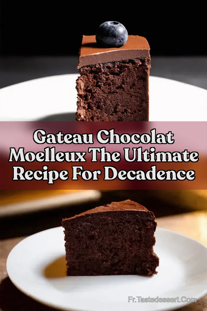 Gateau Chocolat Moelleux The Ultimate Recipe for Decadence