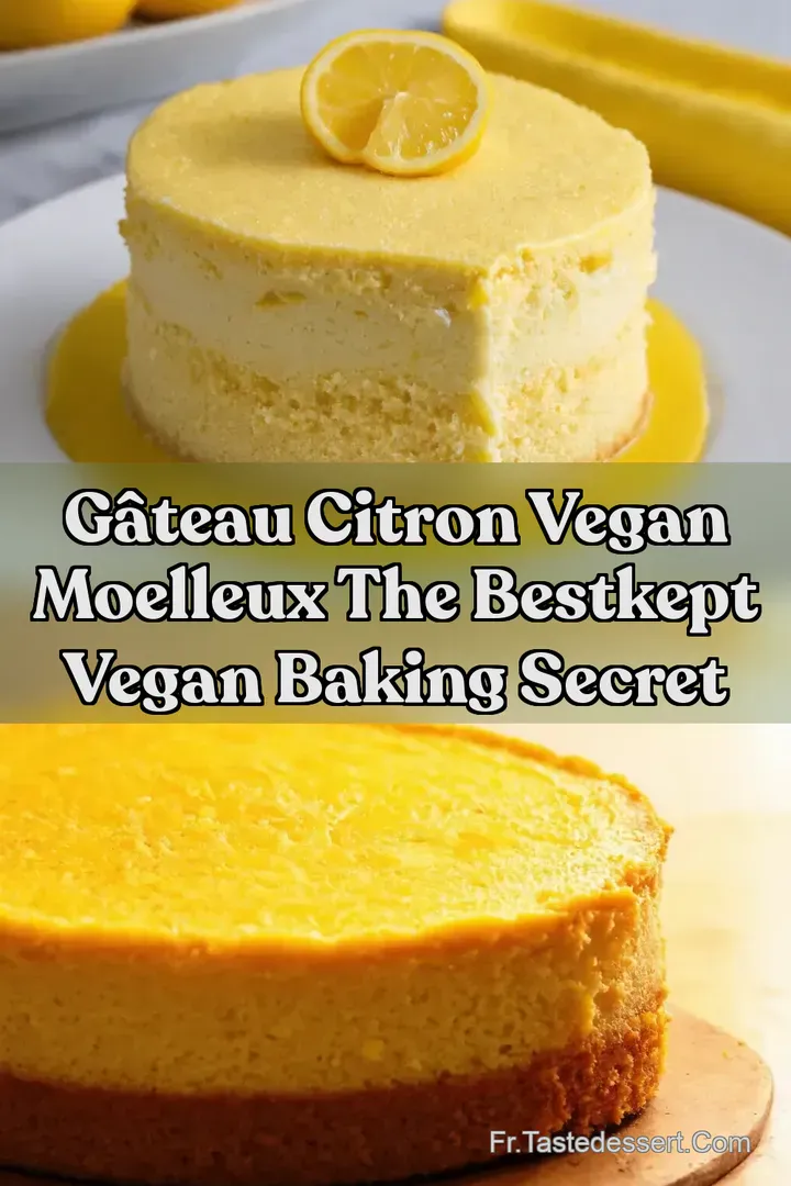 G&acirc;teau Citron Vegan Moelleux The BestKept Vegan Baking Secret
