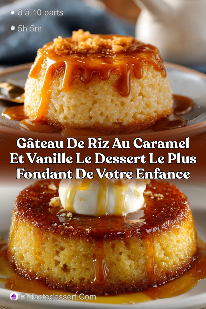 G&acirc;teau de Riz au Caramel et Vanille Le dessert le plus fondant de votre enfance