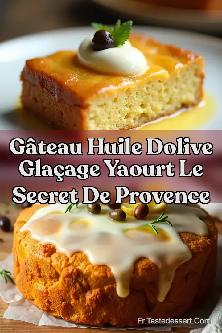G&acirc;teau Huile dOlive Gla&ccedil;age Yaourt Le Secret de Provence