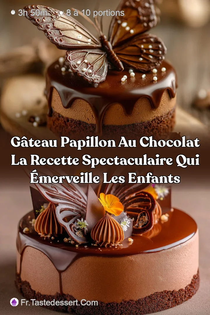 G&acirc;teau papillon au chocolat La recette spectaculaire qui &eacute;merveille les enfants