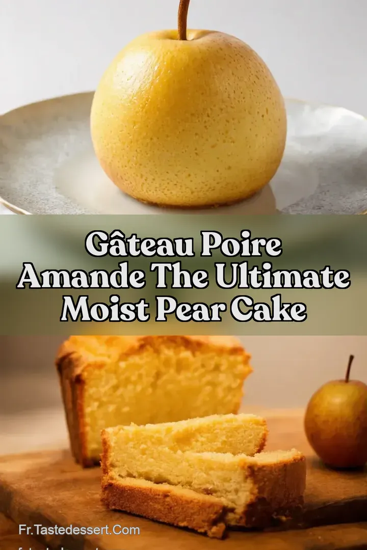 G&acirc;teau Poire Amande The Ultimate Moist Pear Cake