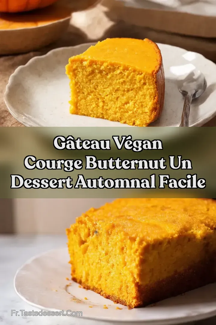 G&acirc;teau V&eacute;gan Courge Butternut Un Dessert Automnal Facile