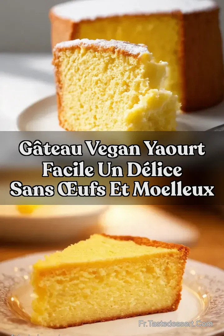 G&acirc;teau Vegan Yaourt Facile Un D&eacute;lice Sans &OElig;ufs et Moelleux