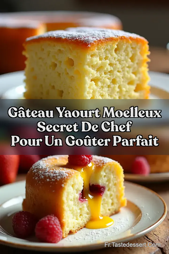 G&acirc;teau Yaourt Moelleux Secret de Chef Pour un Go&ucirc;ter Parfait