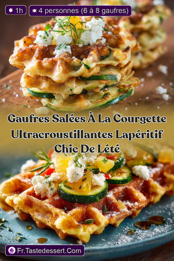 Gaufres sal&eacute;es &agrave; la courgette ultracroustillantes LAp&eacute;ritif chic de l&eacute;t&eacute;