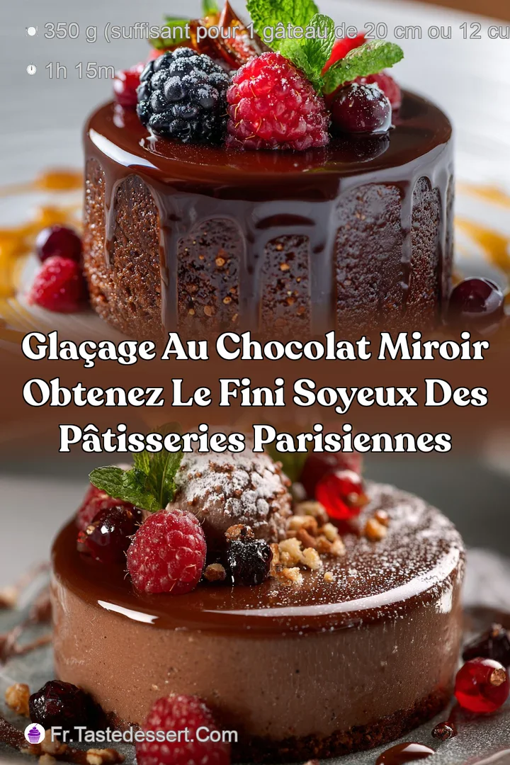 Gla&ccedil;age au chocolat miroir obtenez le fini soyeux des p&acirc;tisseries parisiennes