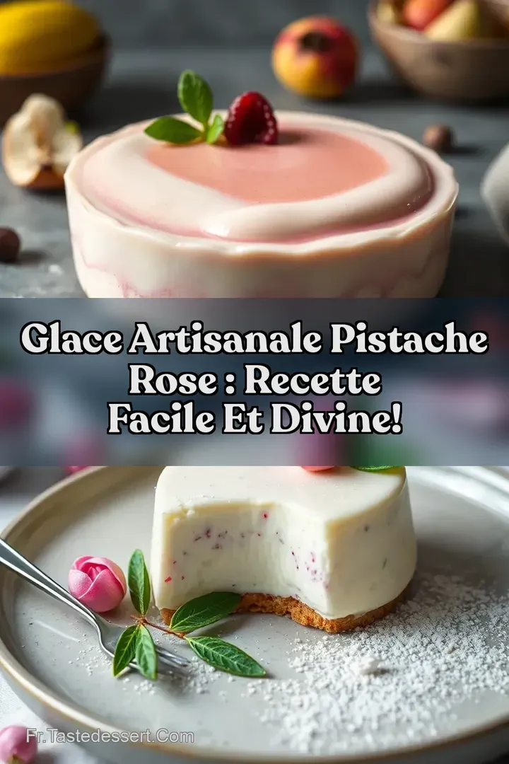 Glace Artisanale Pistache Rose : Recette Facile et Divine!