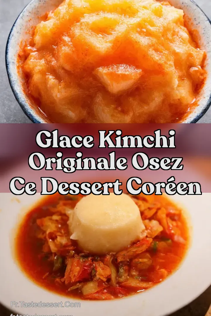 Glace Kimchi Originale Osez ce Dessert Cor&eacute;en