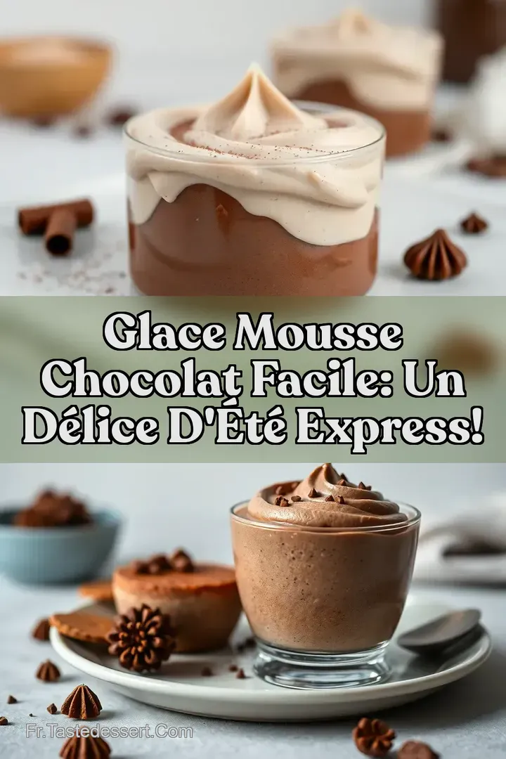 Glace Mousse Chocolat Facile: Un d&eacute;lice d &eacute;t&eacute; express!
