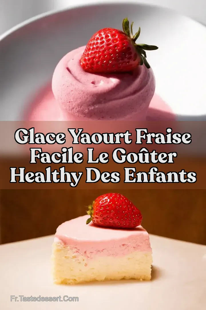 Glace Yaourt Fraise Facile Le Go&ucirc;ter Healthy des Enfants