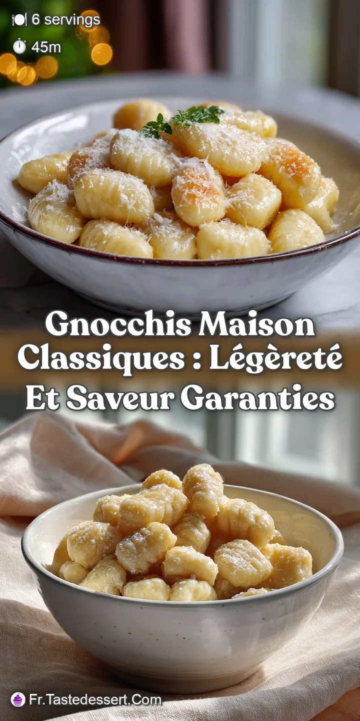 Gnocchis Maison Classiques : L&eacute;g&egrave;ret&eacute; et Saveur Garanties