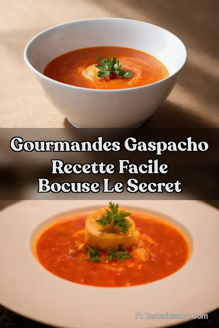Gourmandes Gaspacho Recette Facile Bocuse Le Secret