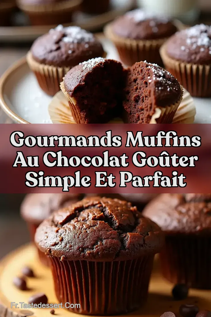 Gourmands Muffins Au Chocolat Go&ucirc;ter Simple Et Parfait