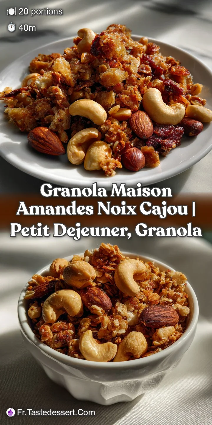 Granola Maison Amandes Noix Cajou | Petit Dejeuner Granola