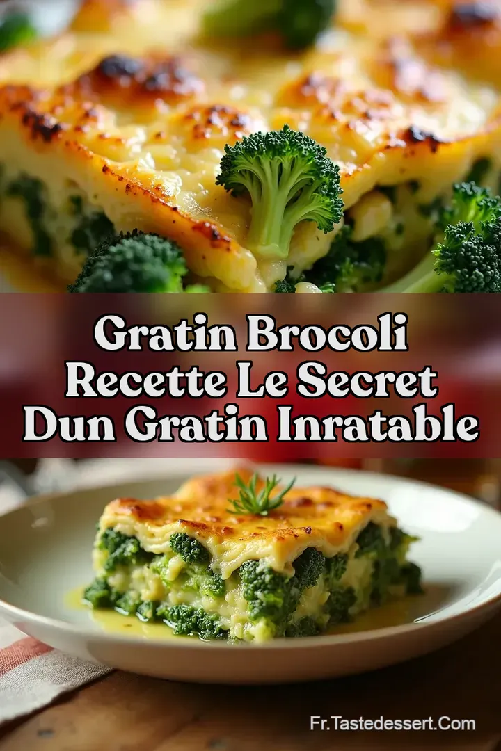 Gratin Brocoli Recette Le Secret dun Gratin Inratable