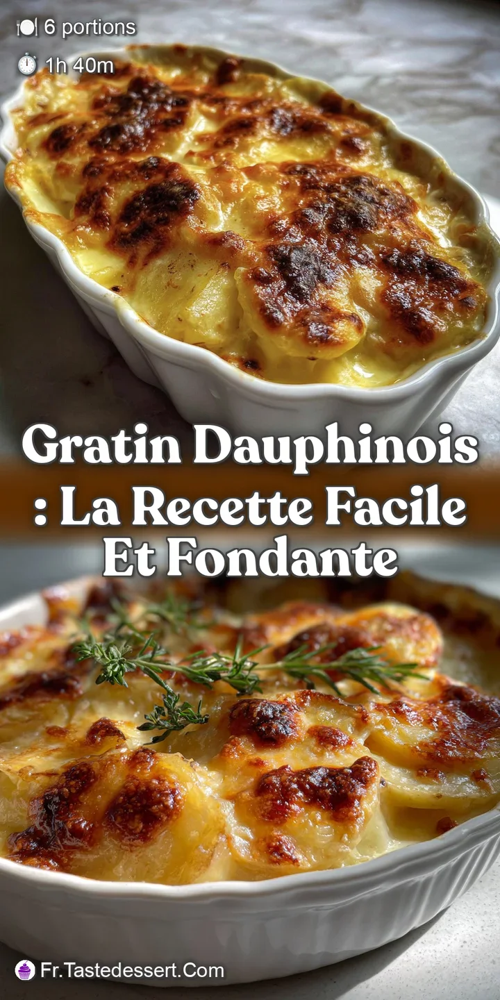 Close-up view of the gratin&rsquo;s top layer: Potatoes glistening with melted cheese, revealing a soft, creamy interior. Perfec...