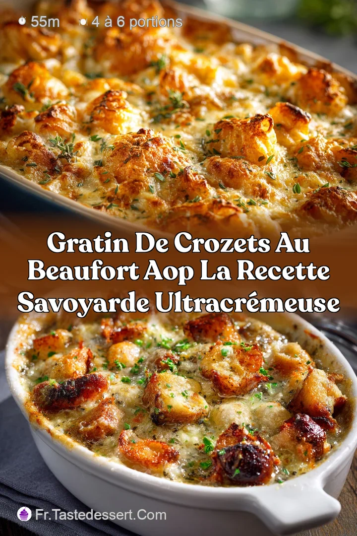 Gratin de crozets au beaufort AOP La recette savoyarde ultracr&eacute;meuse