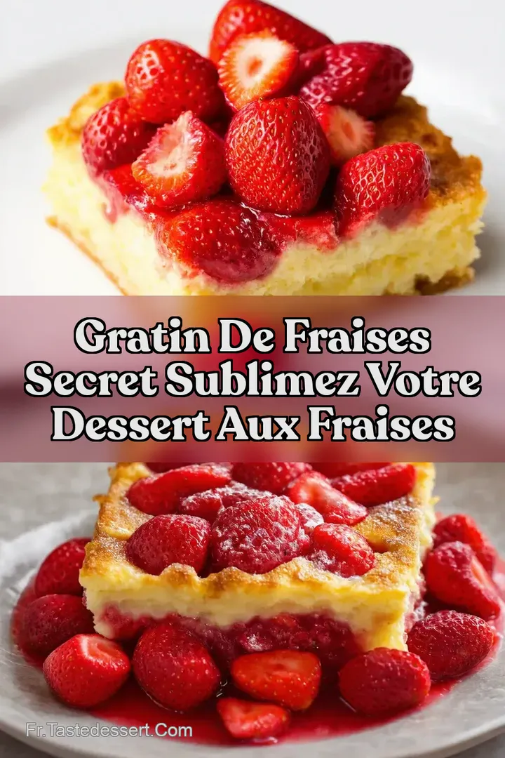 Gratin de Fraises Secret Sublimez Votre Dessert aux Fraises