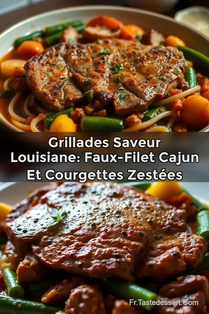 Grillades Saveur Louisiane: Faux-Filet Cajun et Courgettes Zest&eacute;es