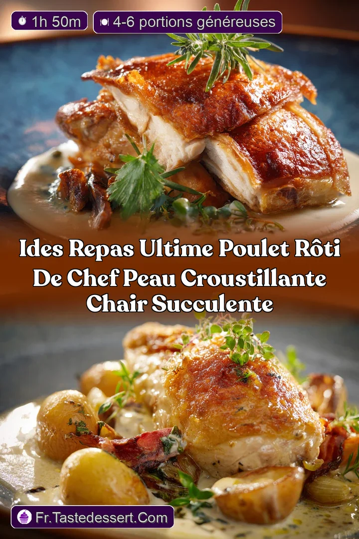 Ides Repas Ultime Poulet R&ocirc;ti de Chef Peau Croustillante Chair Succulente