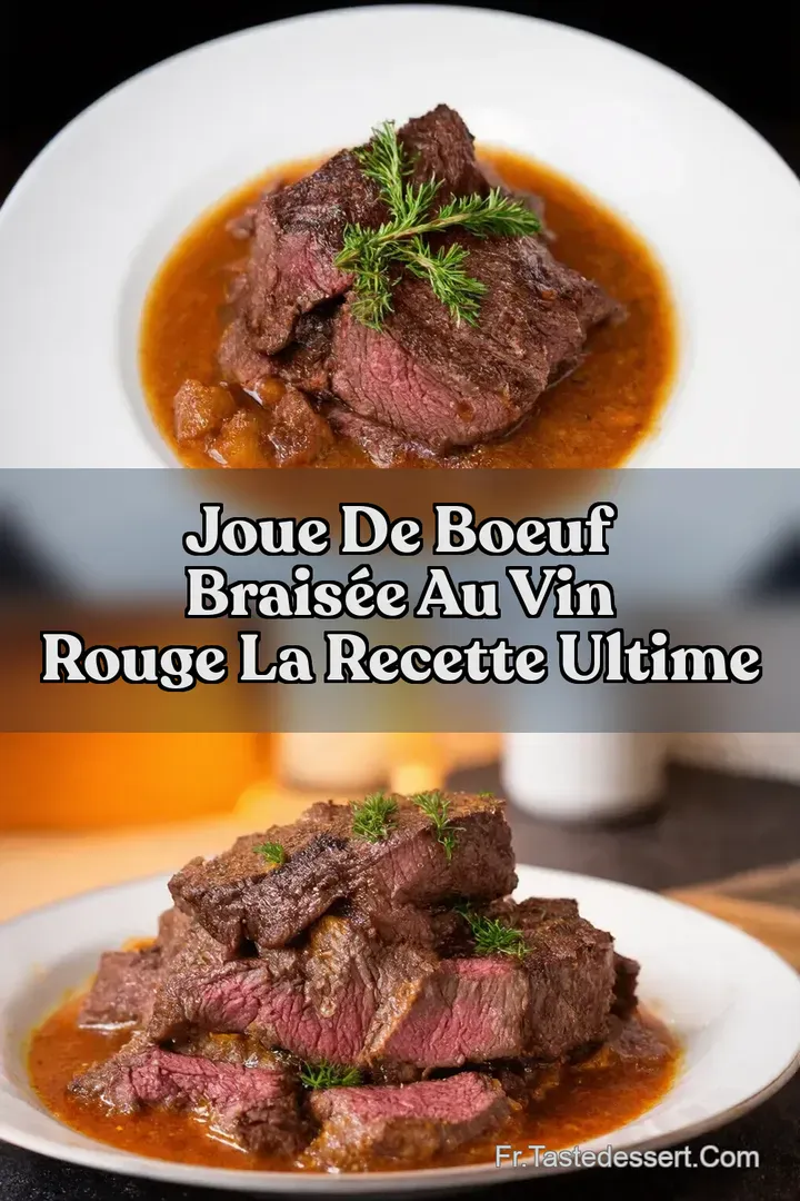 Joue de Boeuf Brais&eacute;e au Vin Rouge La Recette Ultime