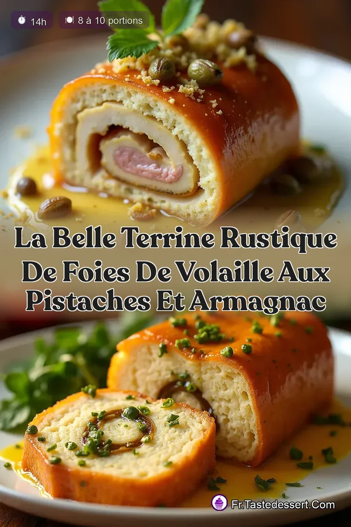 La Belle Terrine Rustique de Foies de Volaille aux Pistaches et Armagnac