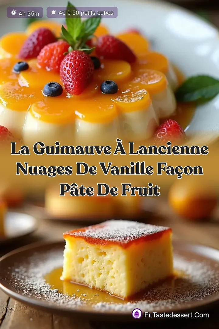 La Guimauve &agrave; lAncienne Nuages de Vanille Fa&ccedil;on P&acirc;te de Fruit